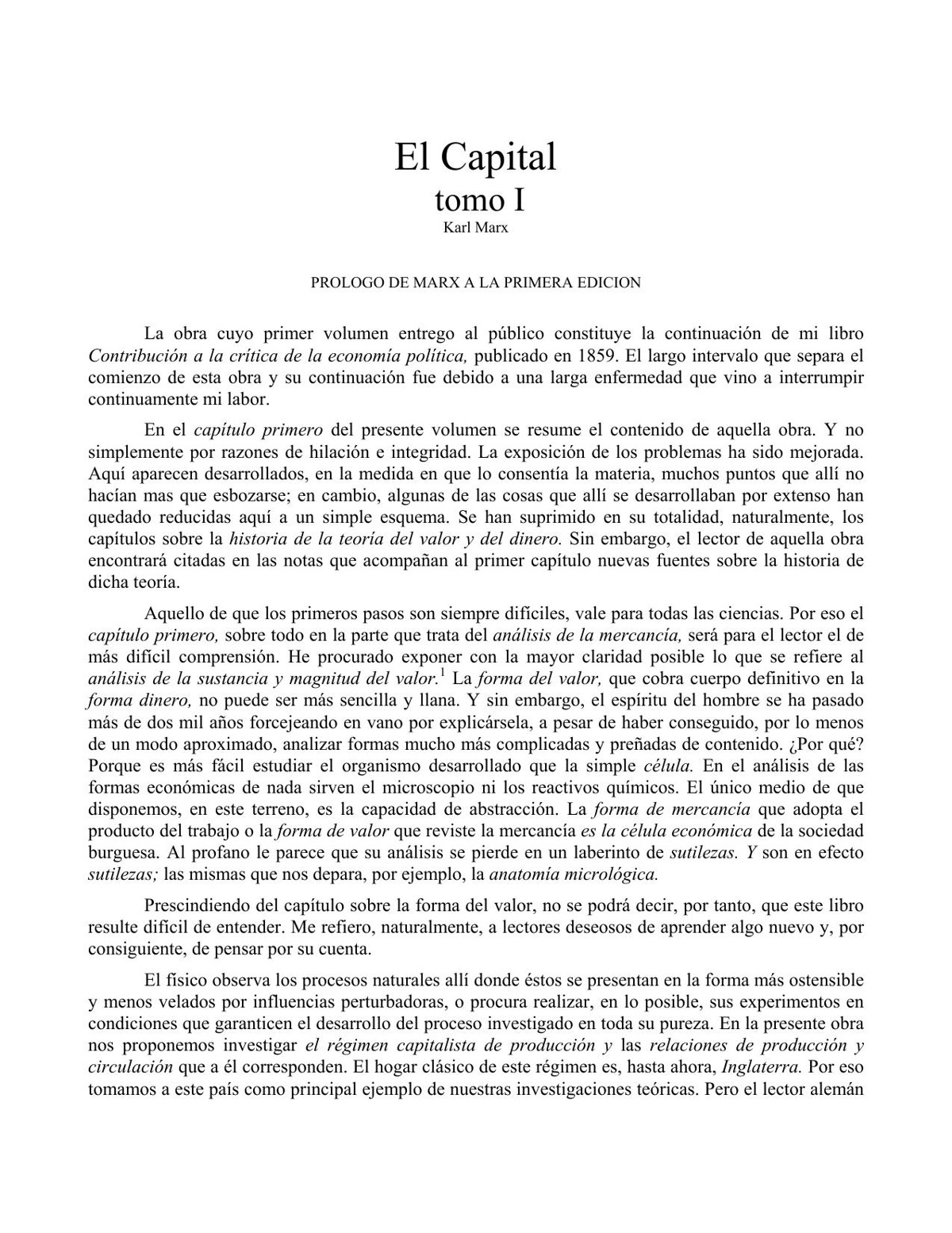 El Capital 1